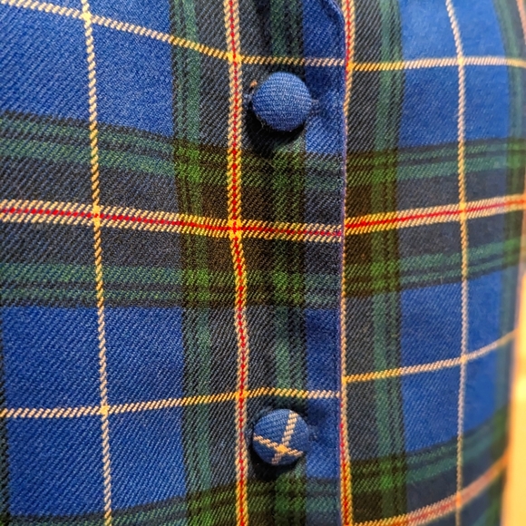 Vintage Wool Vest, Nova Scotia Tartan, EUC. - Picture 4 of 7